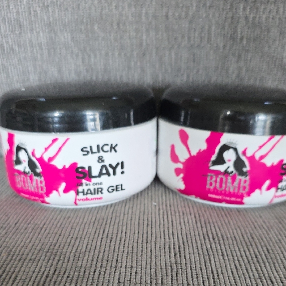 The Bomb Collection Slick & Slay All-in-one Hair Gel, 2 pack, 16.9oz. each, New. - Picture 2 of 9